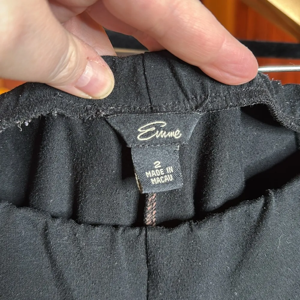 Emme Black Wide Leg Pull On Pants Size 2X - Image 2