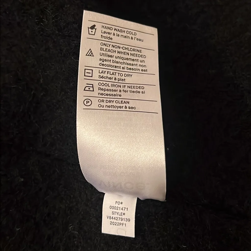 Vince Sweater-Knit‎ Black Oversized Blazer Jacket Size L NWT - Image 13