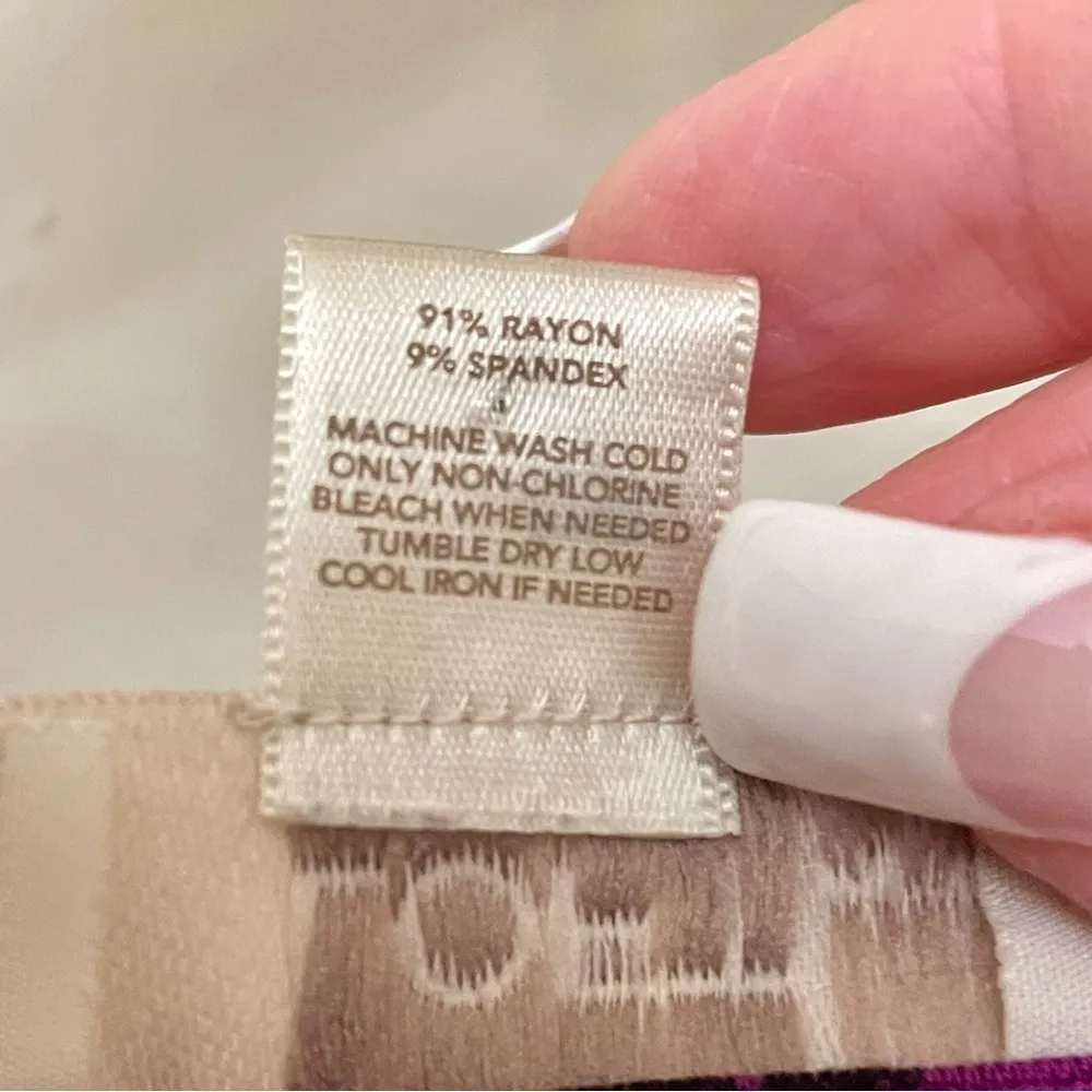 LOFT Petites Purple Leopard Print Ruched Sheath Dress Petite Small - Image 4