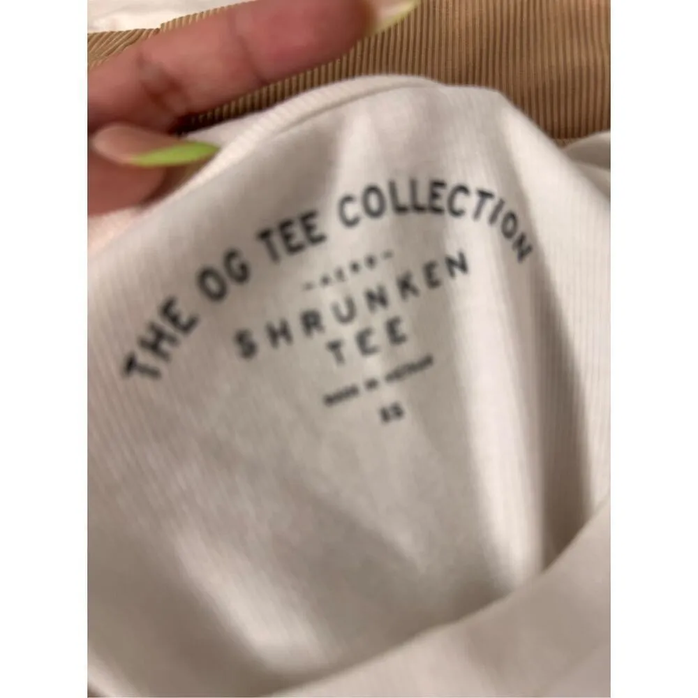THE OG TEE COLLECTION shrunken white top size XS - Image 7