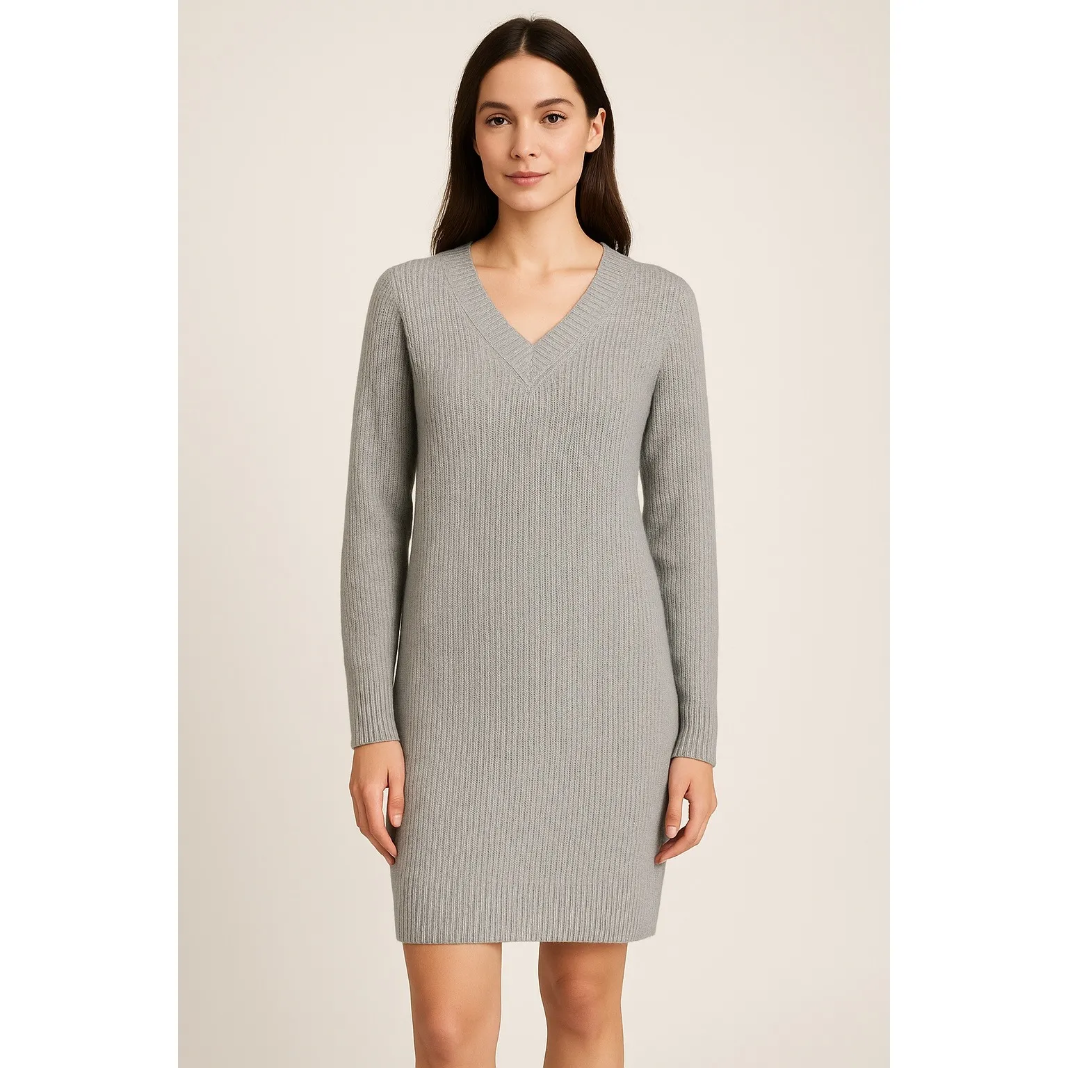 GAP Factory Light Heather Gray Sweater Dress Women's XS Petite NWT - Image 2
