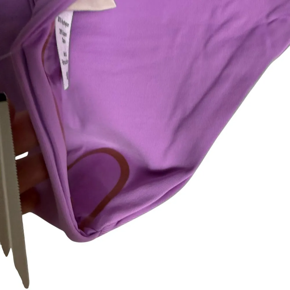 L*Space Camacho Amethyst Purple Ribbed Bikini Swimsuit Bottoms Size Medium - Image 7