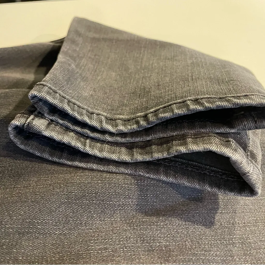 Chicos High Rise Skinny Ankle Faded Black Denim Jeans size 0R, US 4R - Image 8