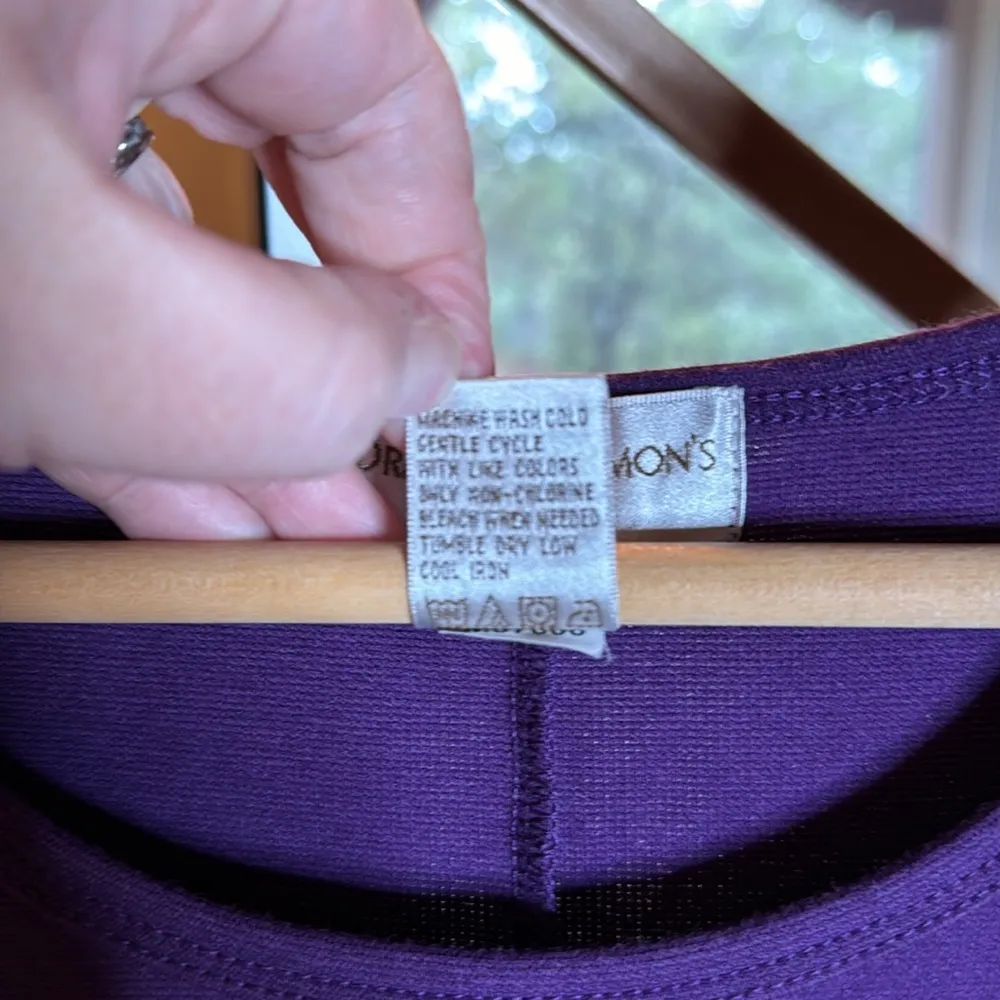 Draper’s and Damon’s Petites Purple Sleeveless Knee Length Dress Size PL - Image 4