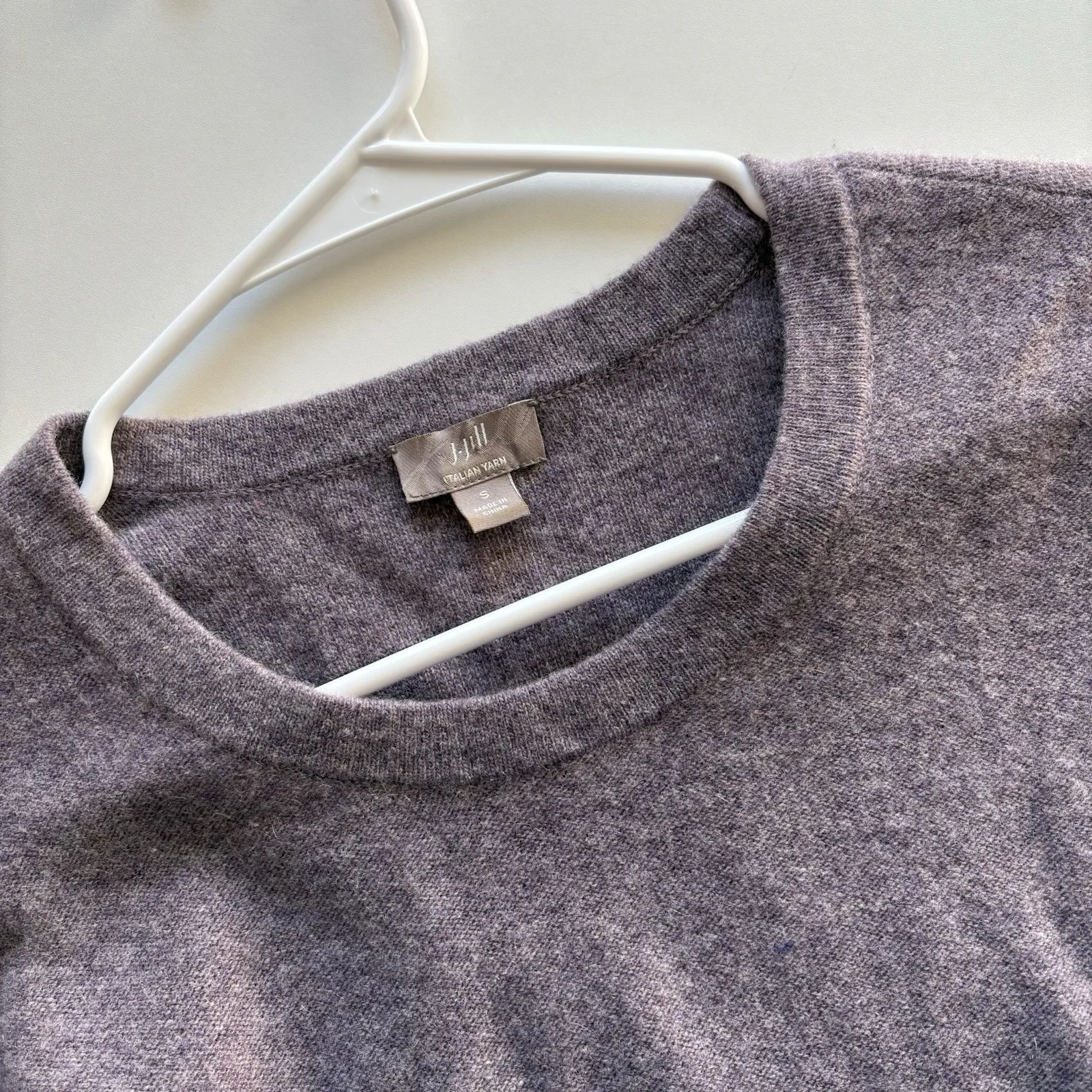 J. Jill Wool Cashmere Blend Tunic Knit Sweater Pockets Cottagecore S Capsule Purple - Image 8