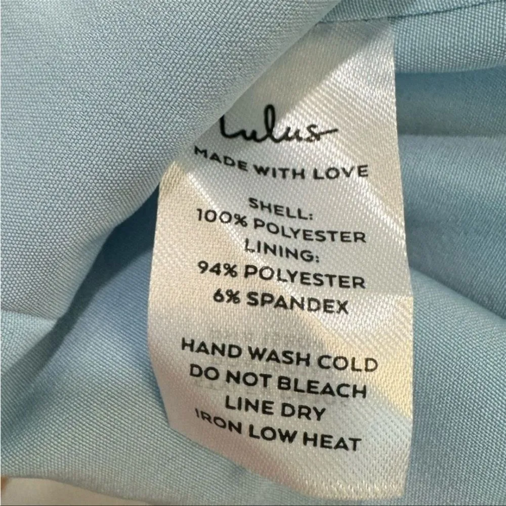 Lulus Darling Choice Light Blue Sleeveless Ruffled Mini Dress
Size Medium | NWT - Image 9