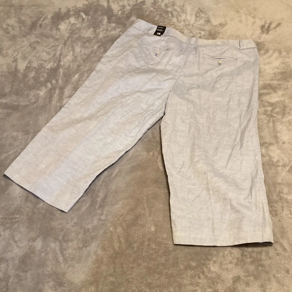 NWT THE LIMITED Pants Modern Crop Women’s Size 16  Linen & Cotton Blend - Image 7