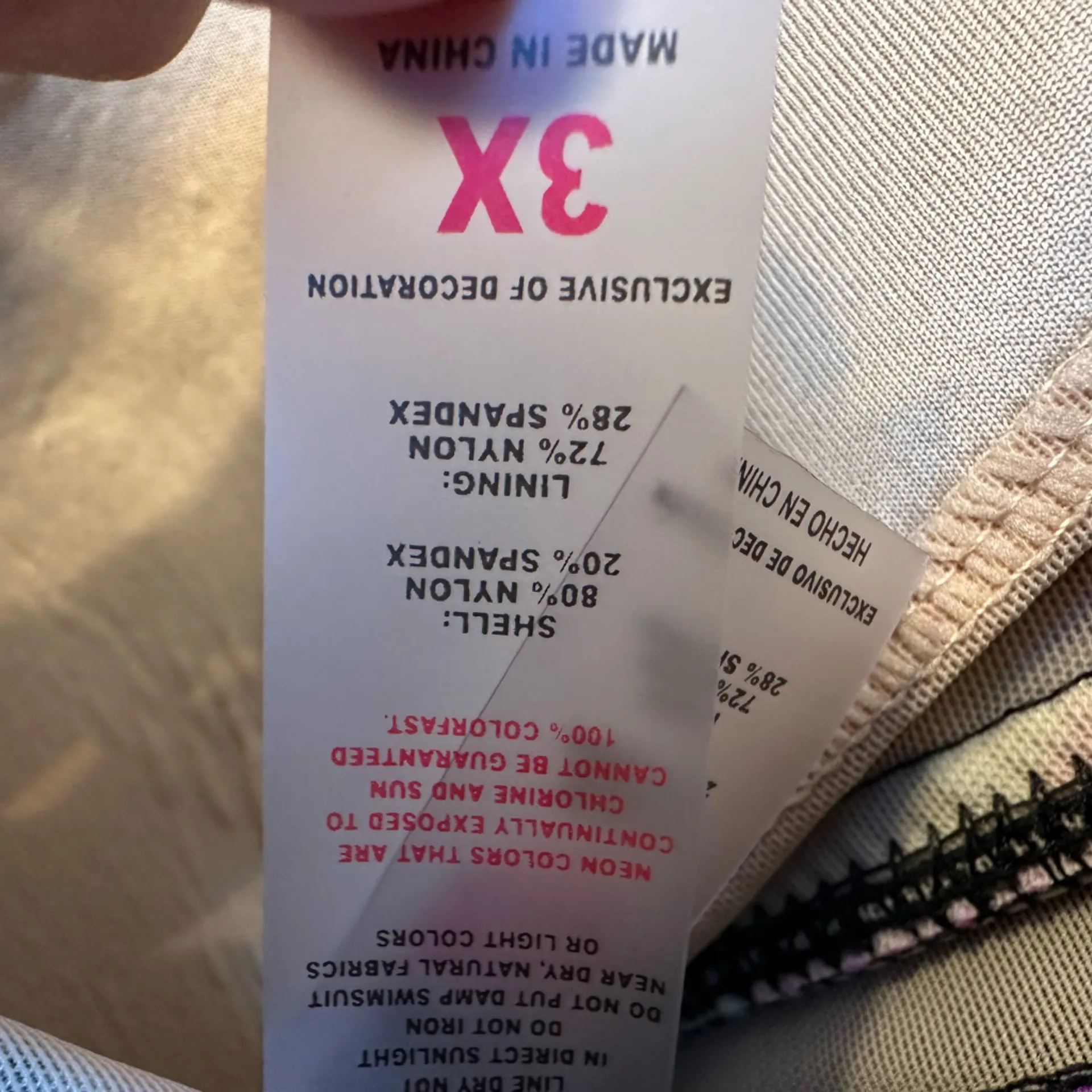 ZeroXposur Tropical Resort Floral Print Tankini Swim Top Swimsuit Plus Size 3X - Image 9