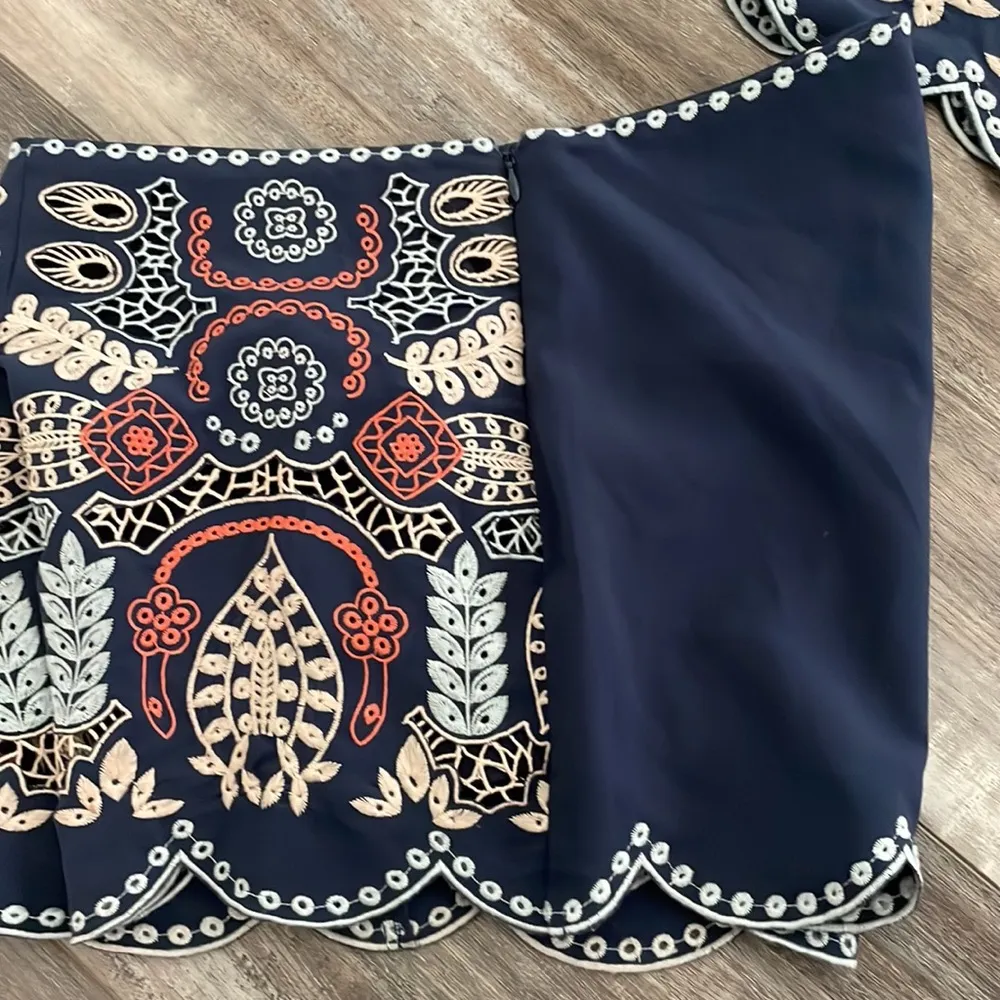 J.O.A. Embroidered Boho Festival Top & Short Set S - Image 7