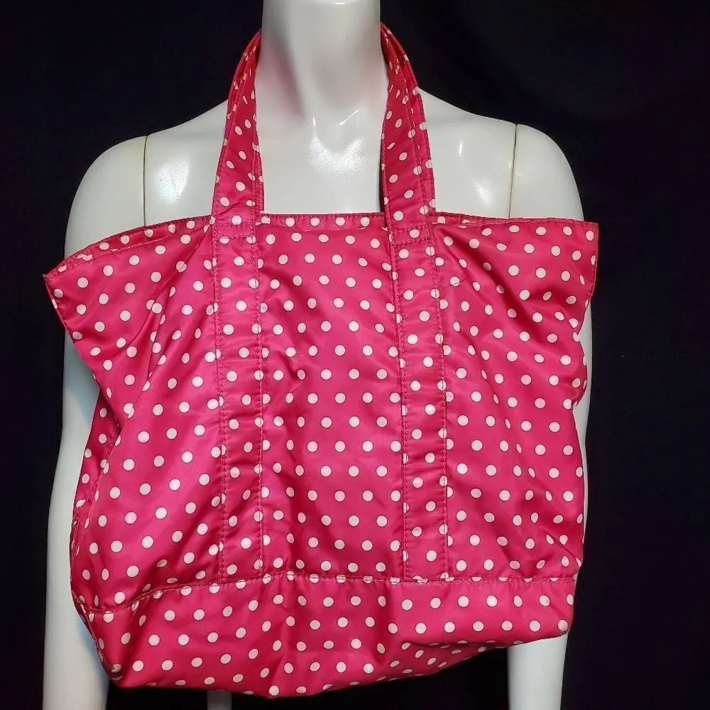Lauren Ralph Lauren Pink & White Polka Dot Bag - Image 2