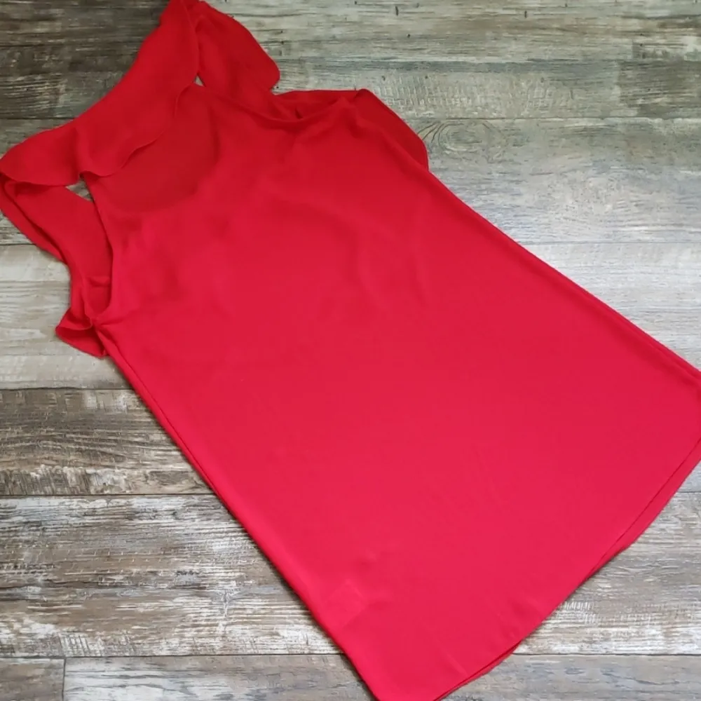 UO pins and needles saffron red mini dress size xs - Image 8