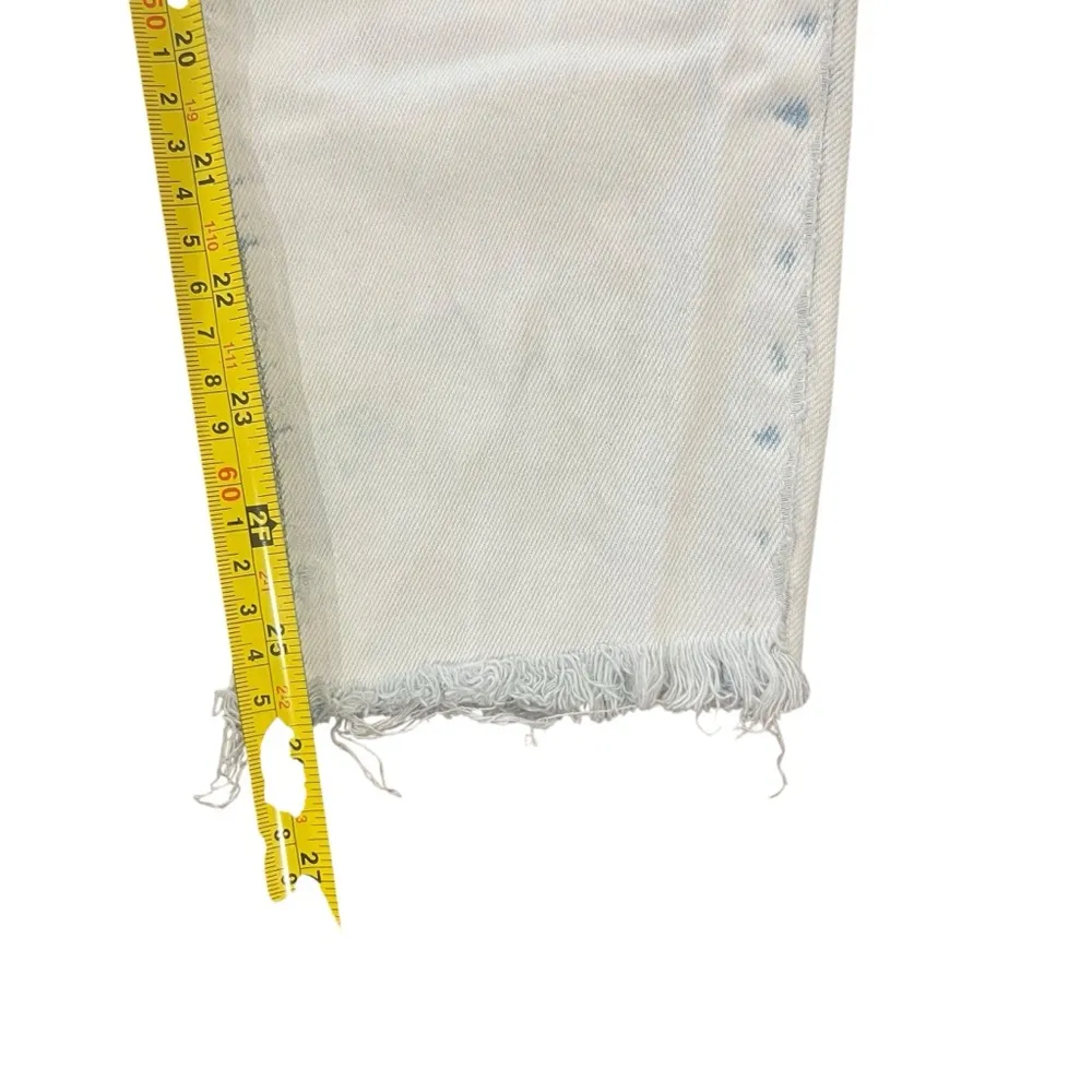 Old Navy Womens Size 6 Rockstar Super Skinny Ankle Light Wash Frayed Ankle Jeans - Image 7