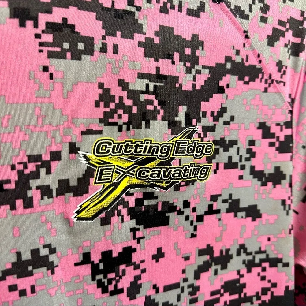 Pink Camo Graphic Performance Tee Shirt (972) Size L - Image 3