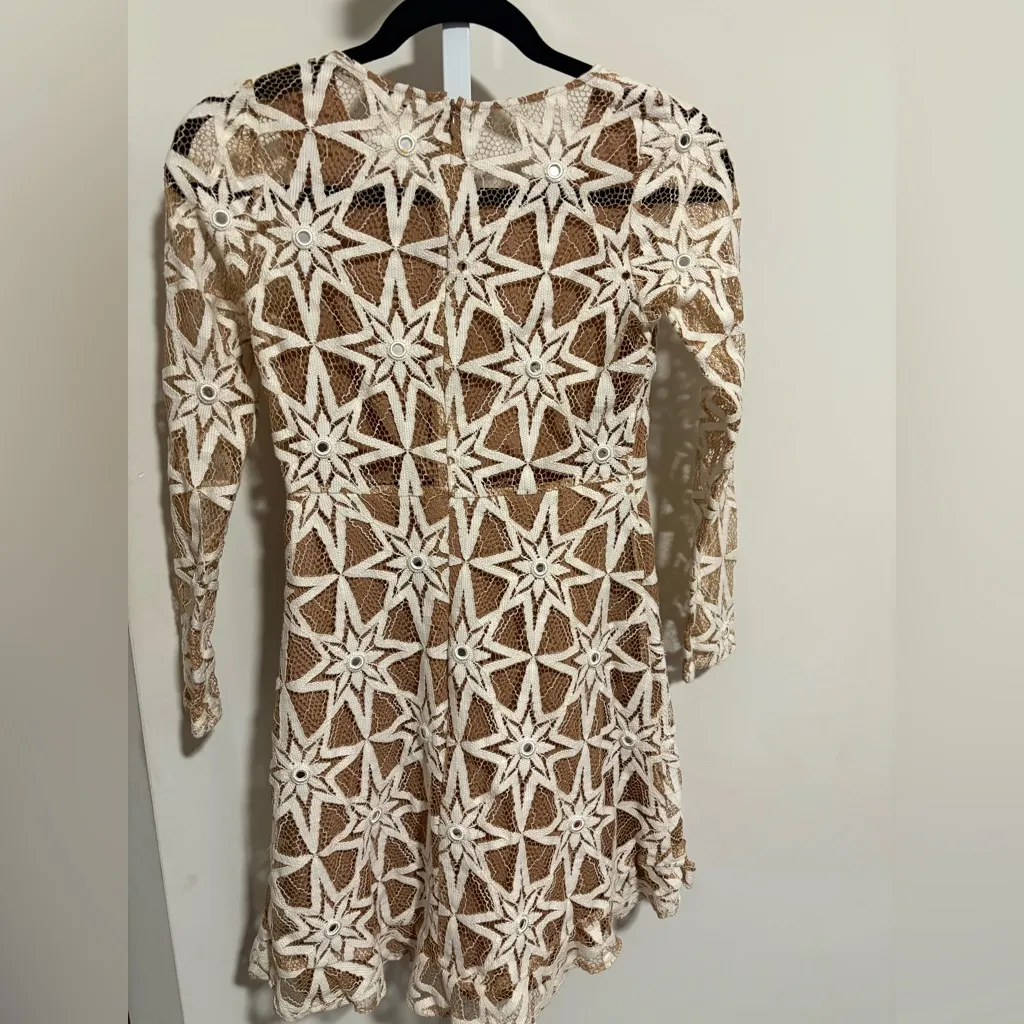 For Love And Lemons Star Pattern Lace Dress - Image 3