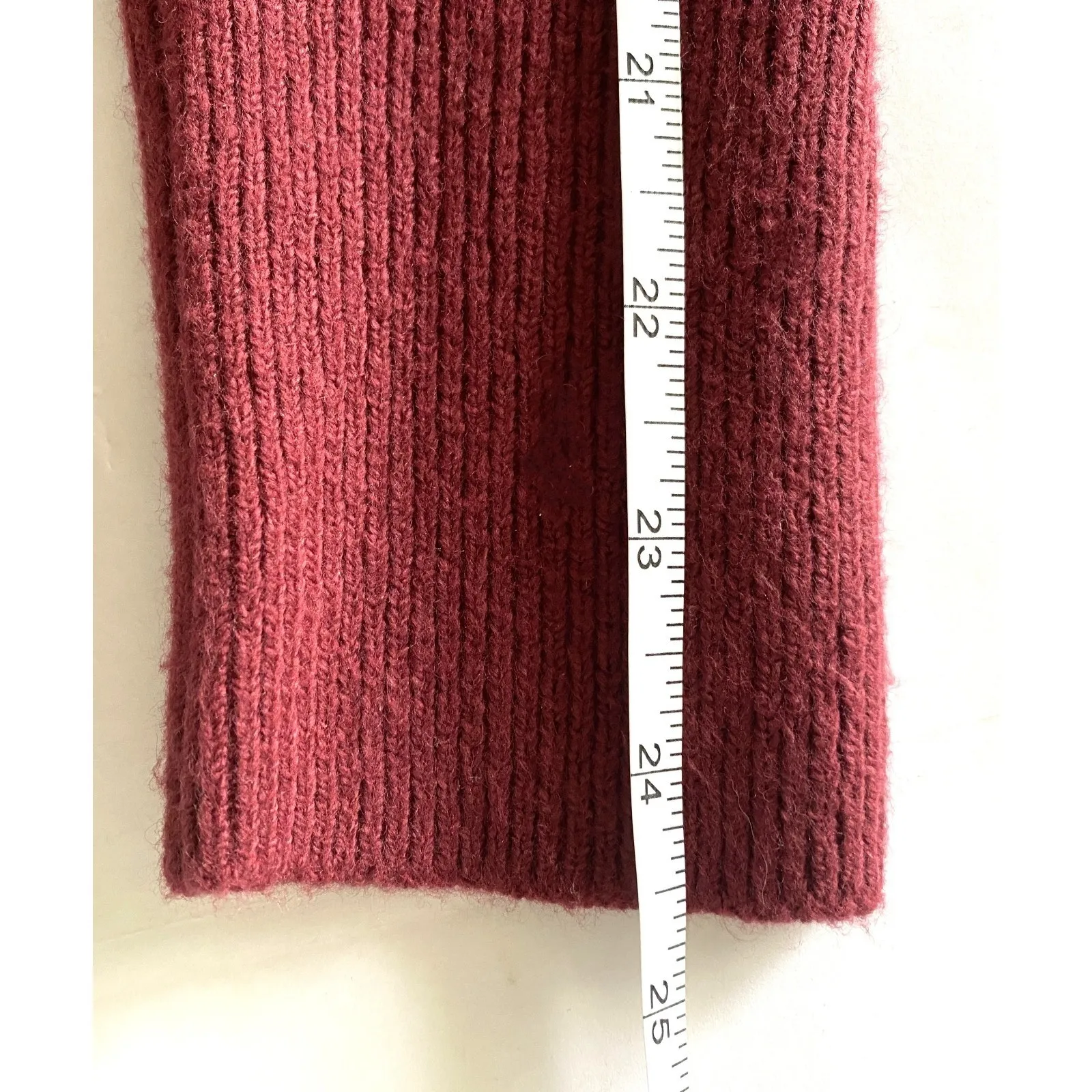 NWT Rachel Parcell Puff‑Shoulder Turtleneck Knit Sweater Wool Blend Sz XS - Image 8