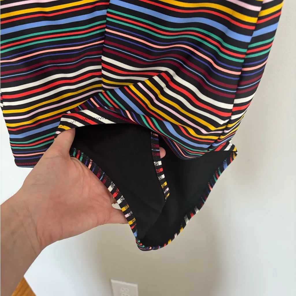 Old Navy Halter Underwire One Piece Swimsuit in Multi Stripe - Size XXL - Image 8