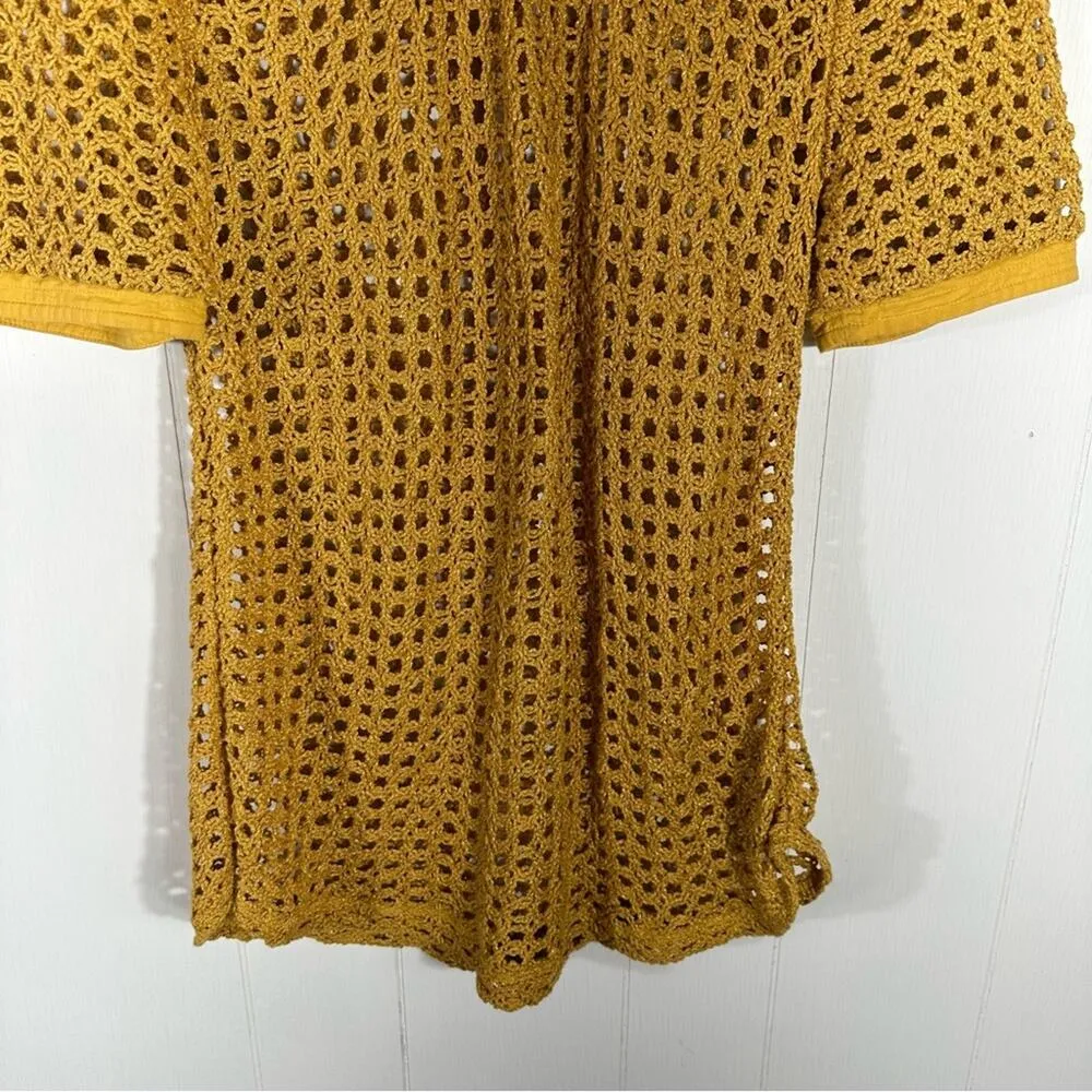 Anthropologie Angel of the North Senoia Crochet Sweater Top Size Small - Image 9