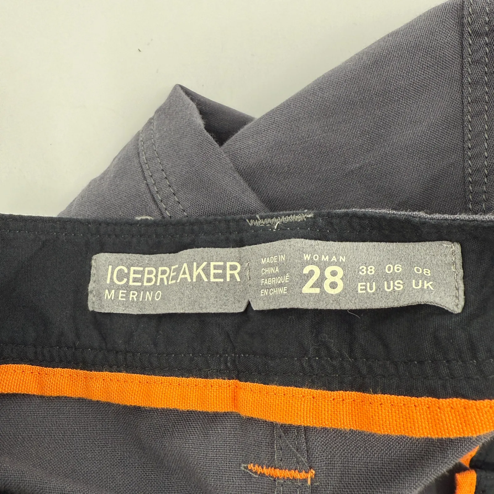 Icebreaker Destiny Skirt Size 28 / 6 Merino Wool Cotton Blend Gray NWT Mini Grey - Image 3