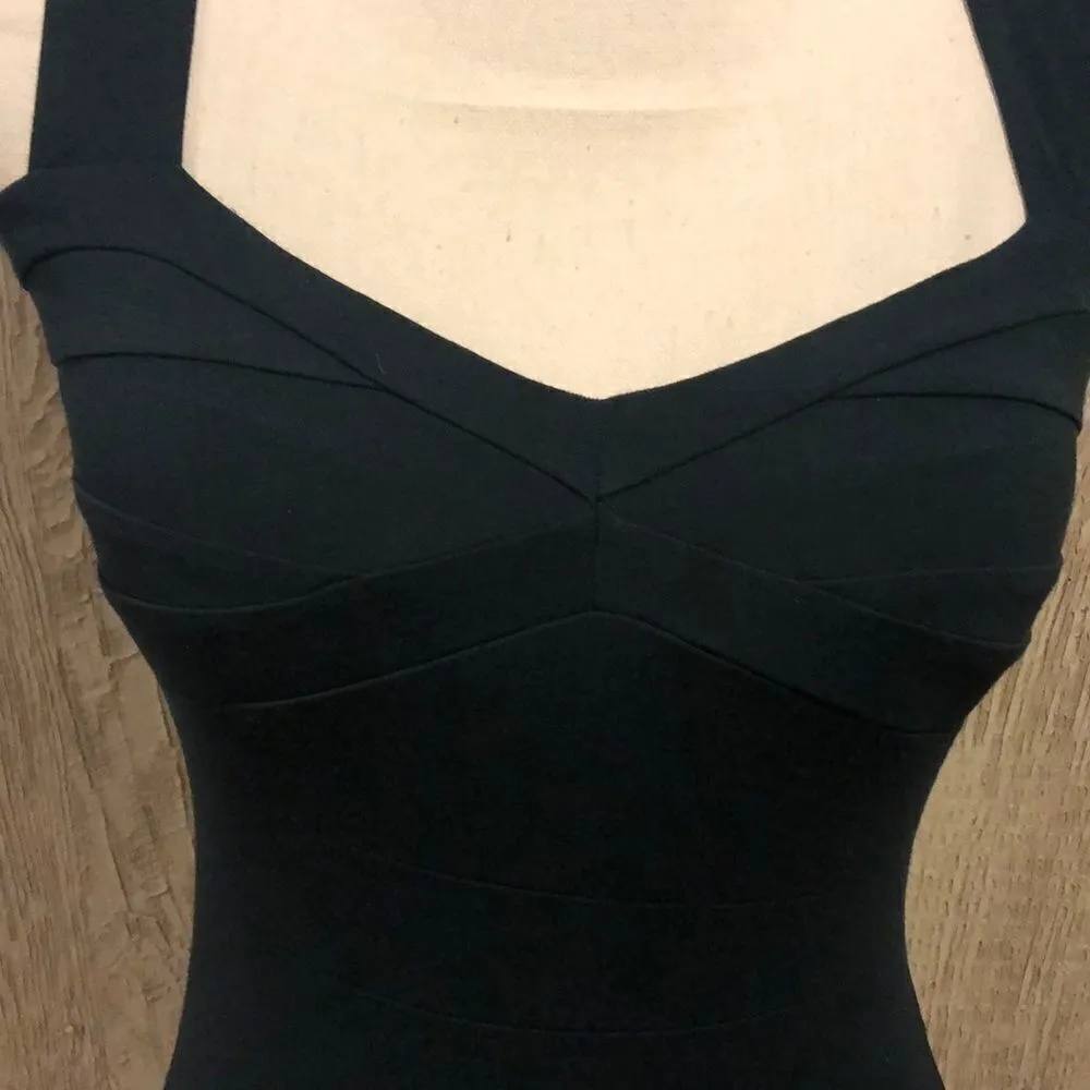 Moon Katz Teal/Navy Tight Fitted Dress Blue Size M - Image 2