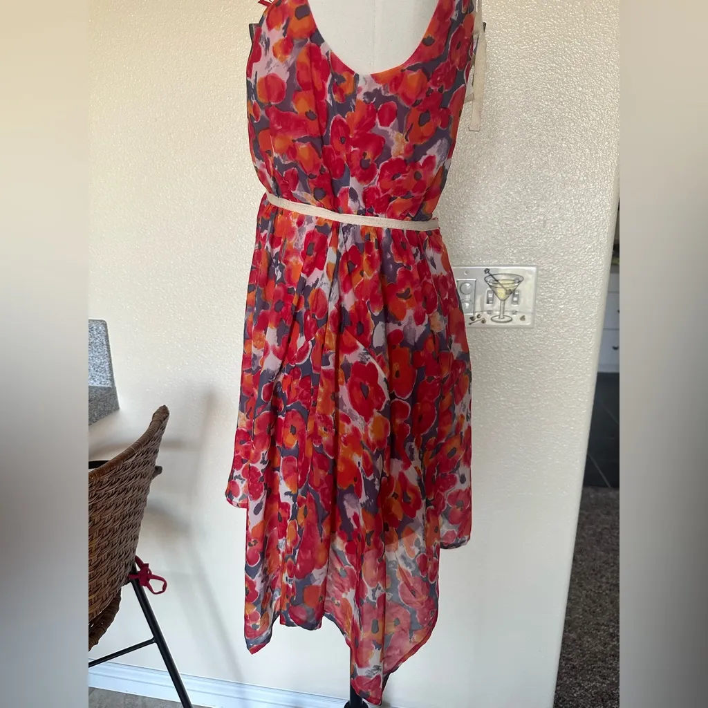 Floral handkerchief mini dress - Image 6