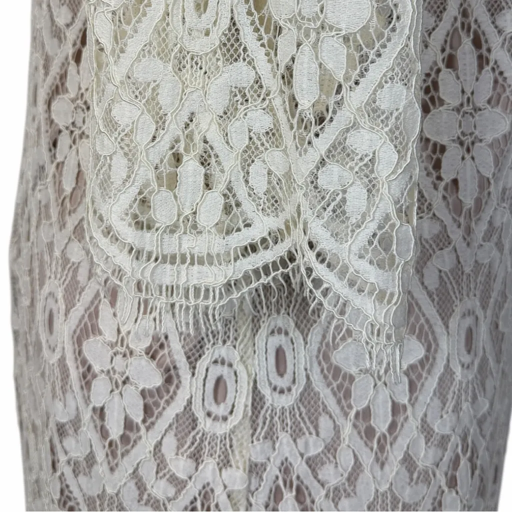 Eliza J New Cocktail Dress Ivory Cream Lace 3/4 Sleeve Shift Women’s Size 18W - Image 9