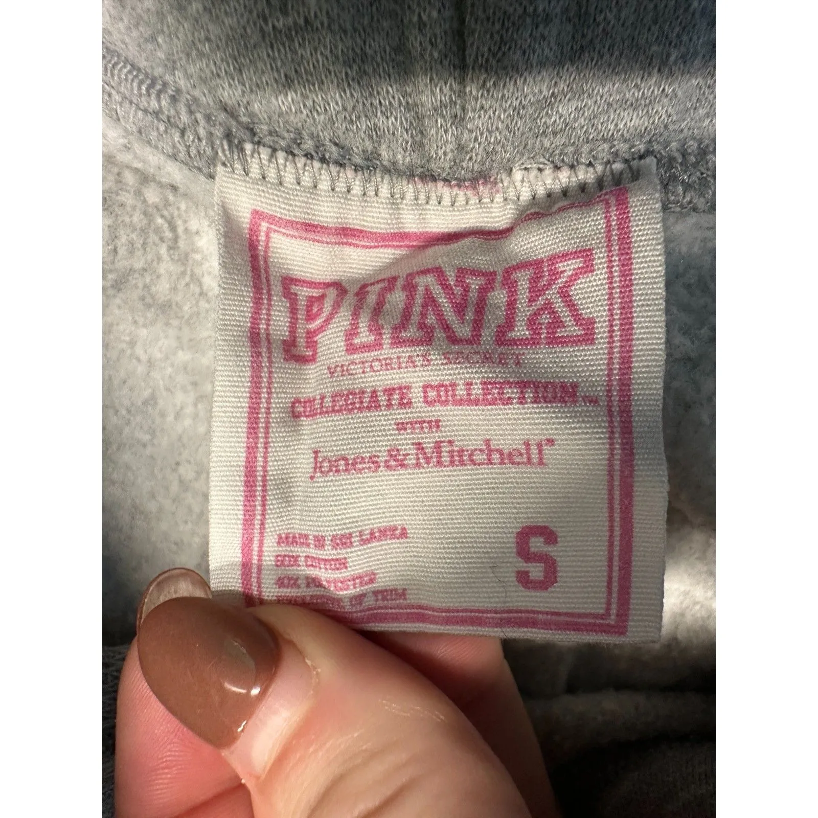 y2k Victoria's Secret PINK Collegiate TENNESSEE Gray Sweatpant Joggers Sz Small - Image 5