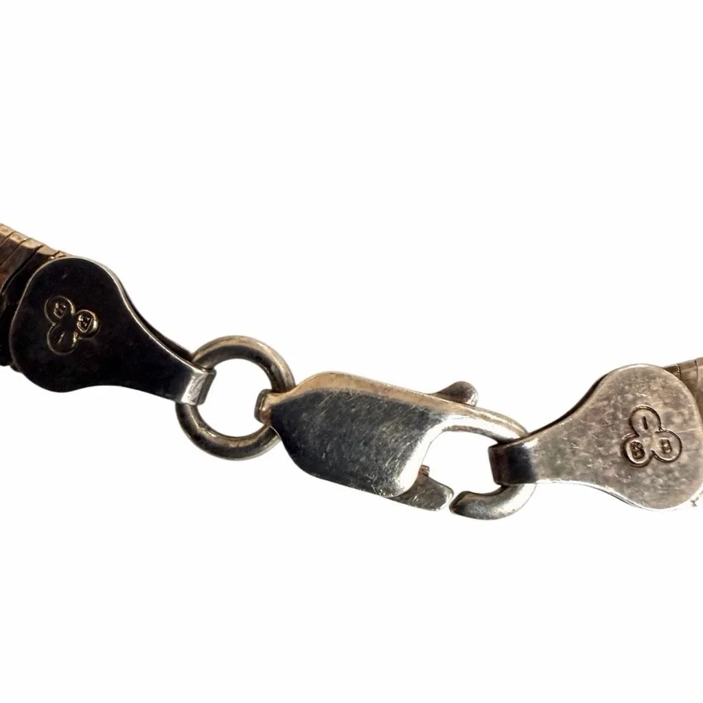 IBB Italy 925 Sterling Silver Herringbone Bracelet - Image 6