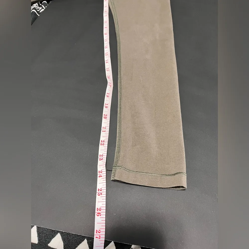 AEROPOSTALE Olive Green Vintage Wash Crossover Leggings Women’s Sz S GUC - Image 8