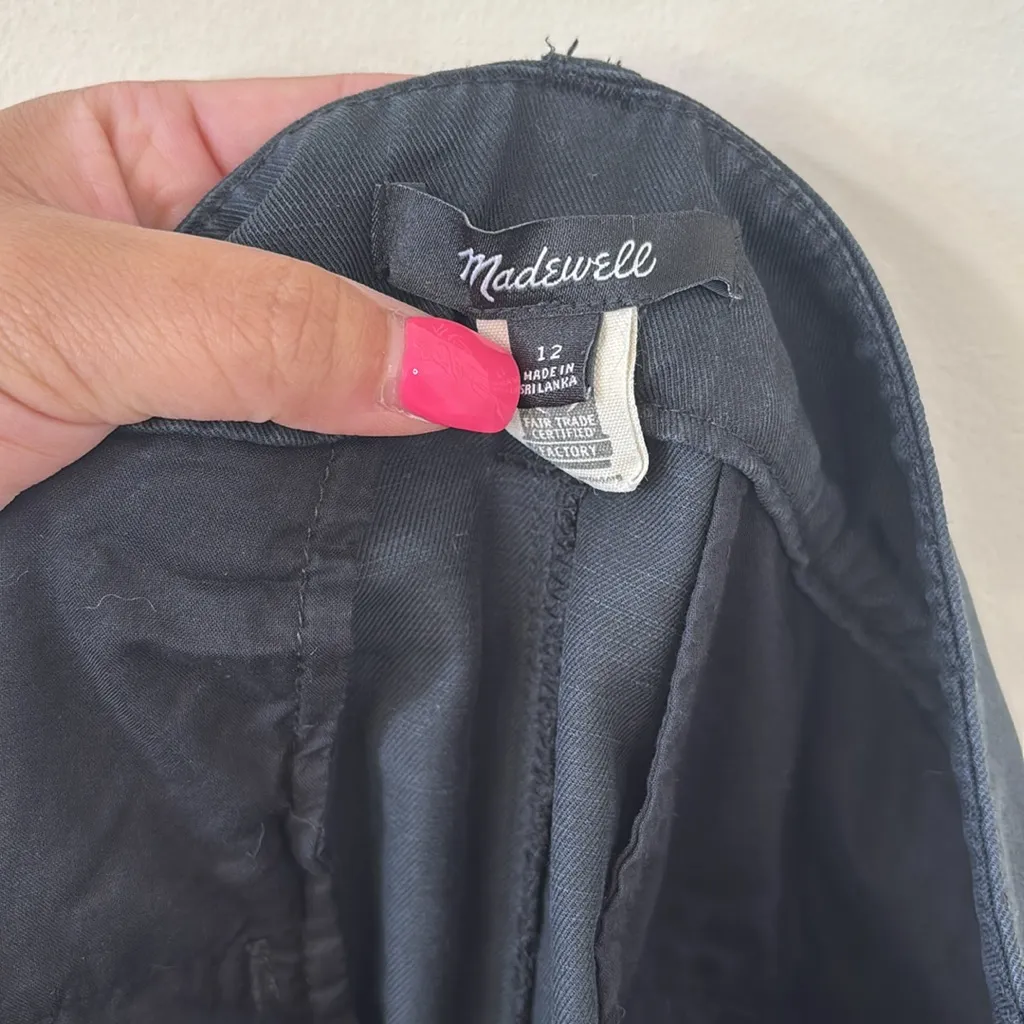 Madewell The Harlow Wide-Leg Pant Black Size 12 - Image 9