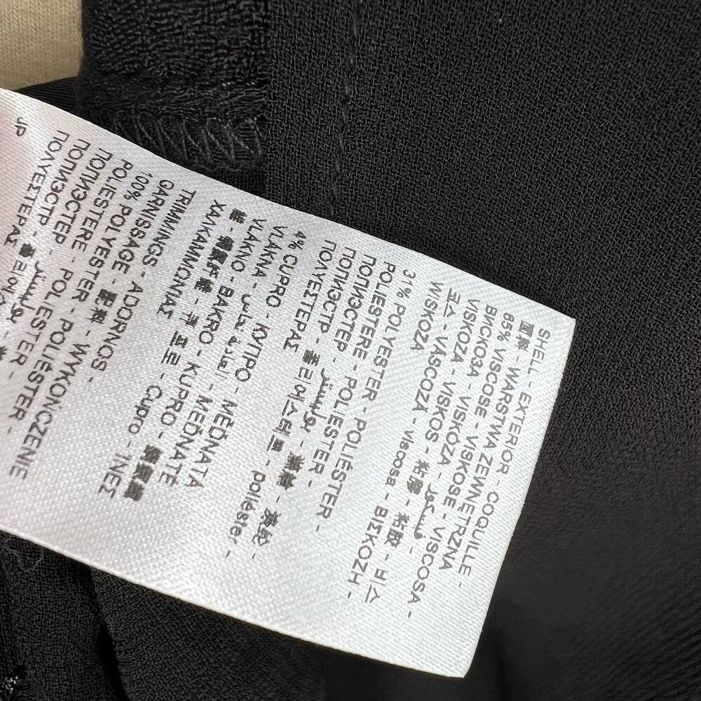 Desigual Kimono Medium Black Embroidered Fringe Open - Image 8