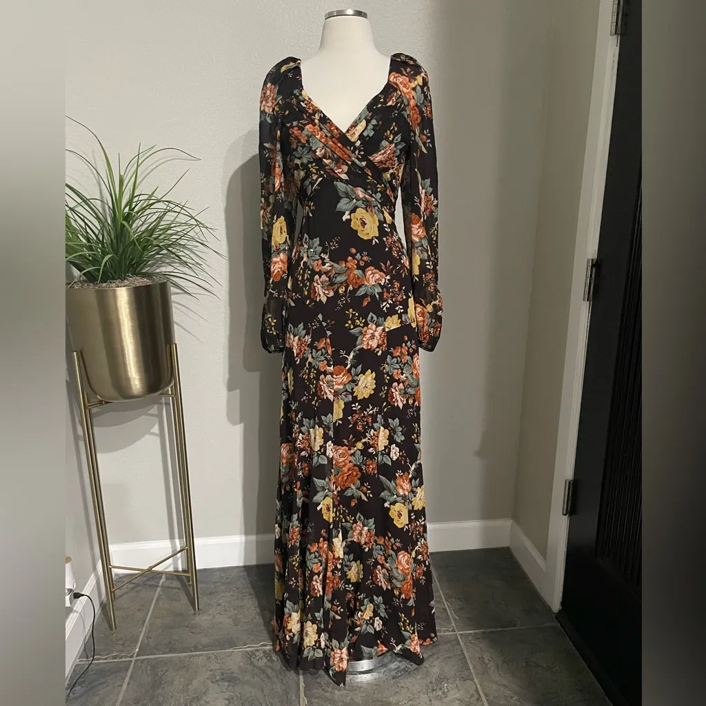 New! Veronica Beard‎ Avani floral printed silk maxi dress US 4 $898 - Image 8