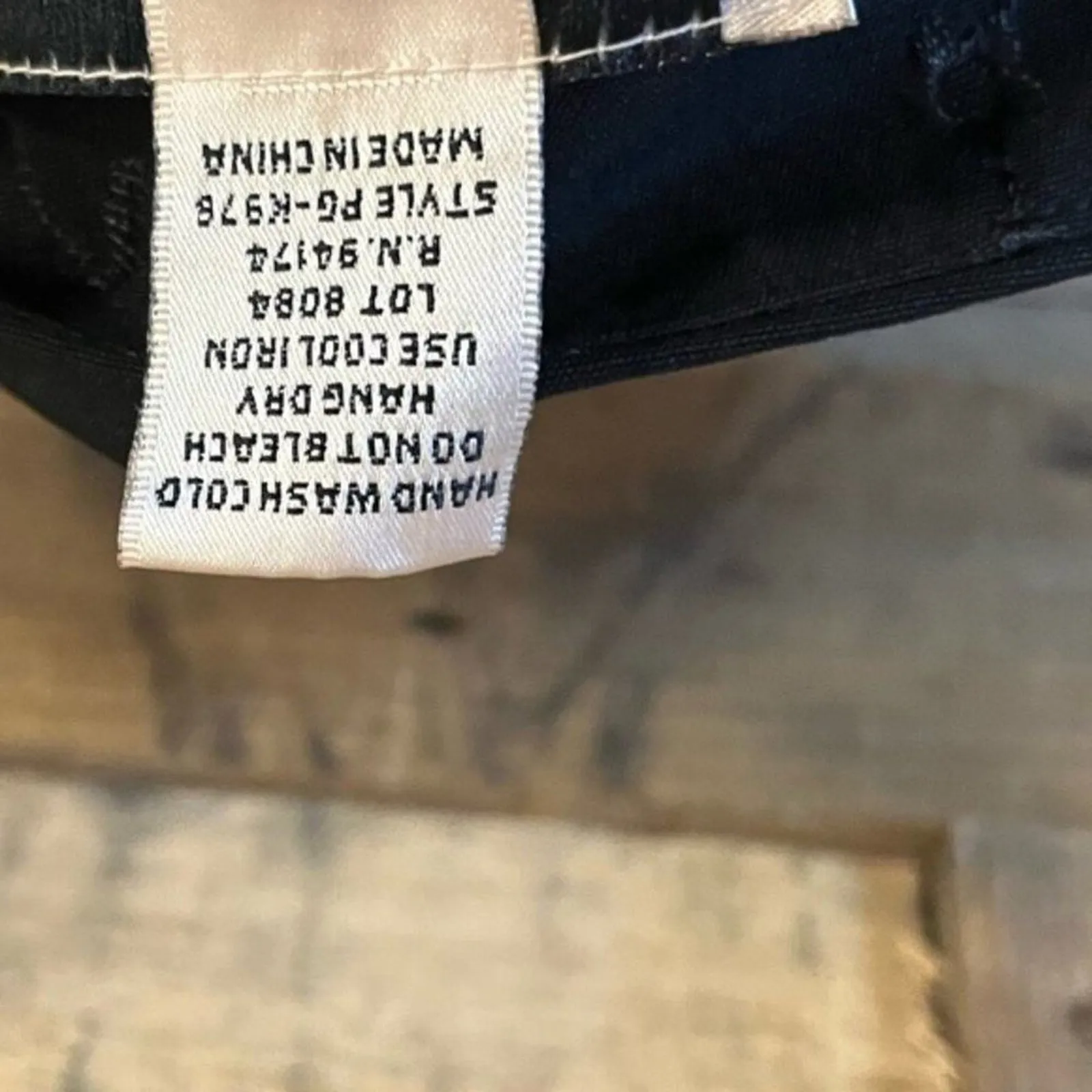 Versailles New York‎ Black Embroidered Floral Dress Pants Size 8 - Image 11