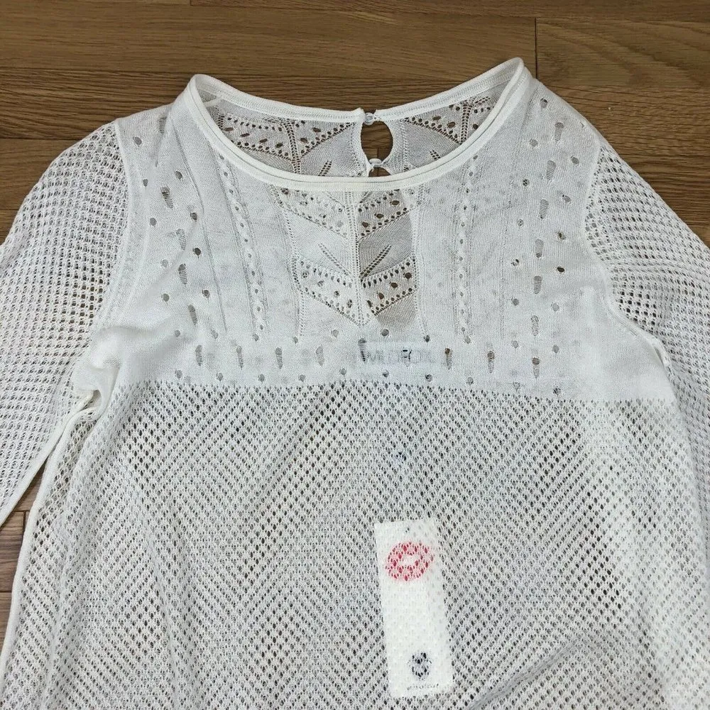 Wildfox Taylor Crochet Cover-Up White Small - Image 5