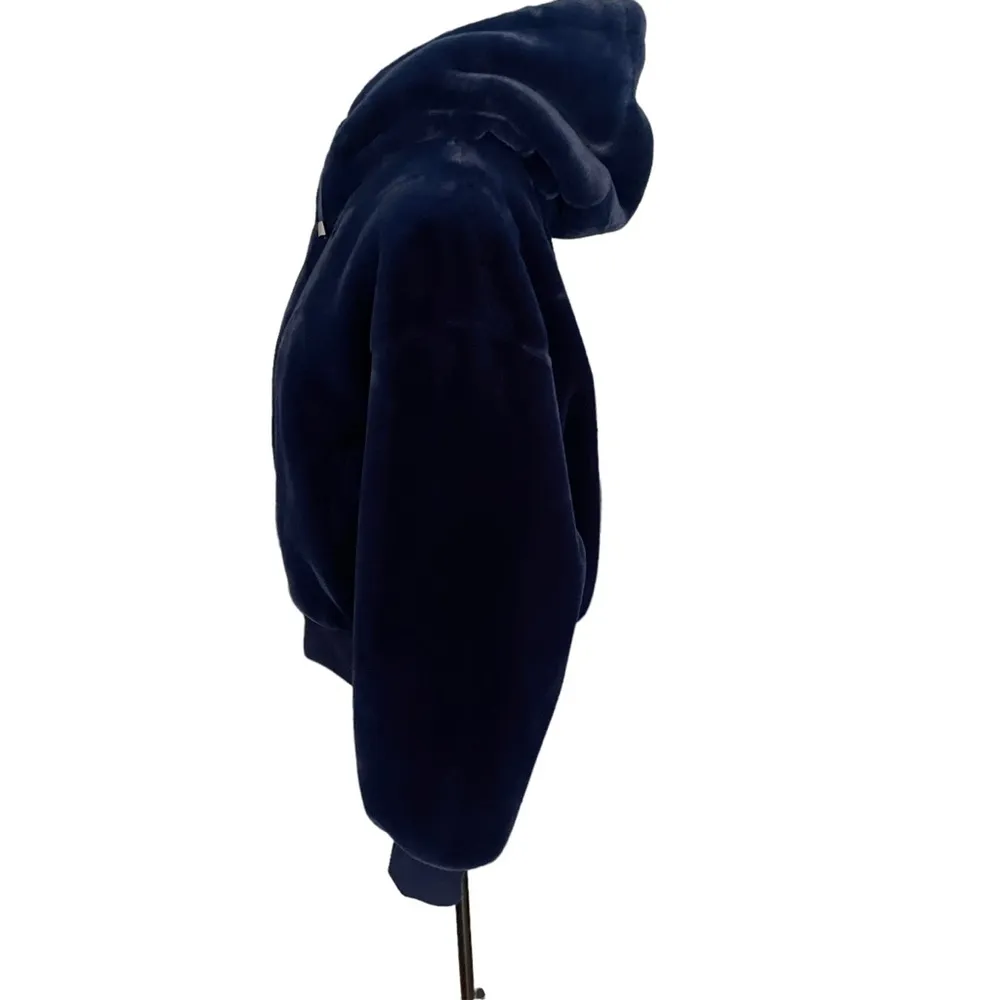 Bernie Fuzzy Jacket Size M Blue Size M - Image 4