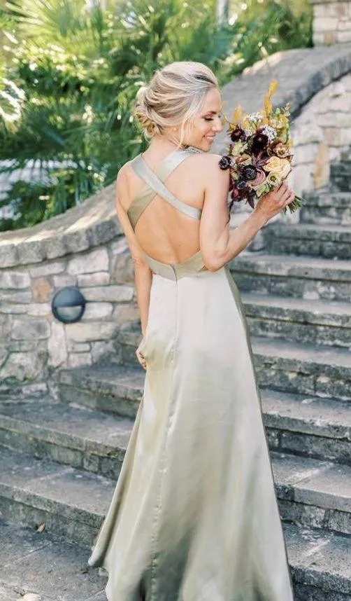 Revelry Rose Quartz bridesmaid dress, size 4 - Image 5