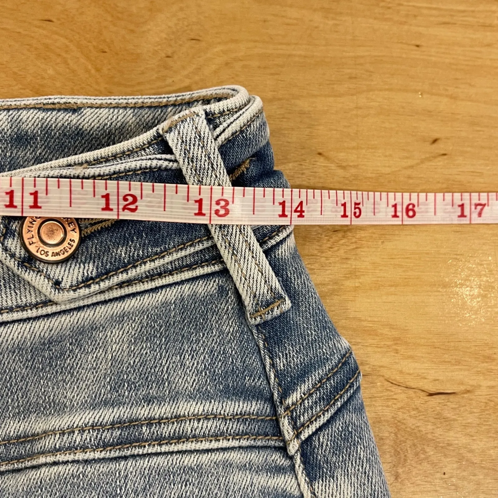 Flying Monkey Commissioner‎ Super High Rise Slim Wide Leg Jeans Size 26 Denim - Image 11