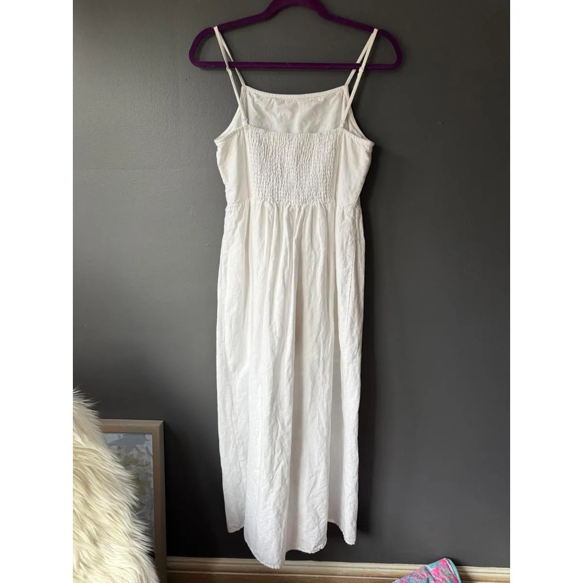 LOFT Beach White Camisole Tank Dress Size Small - Image 2