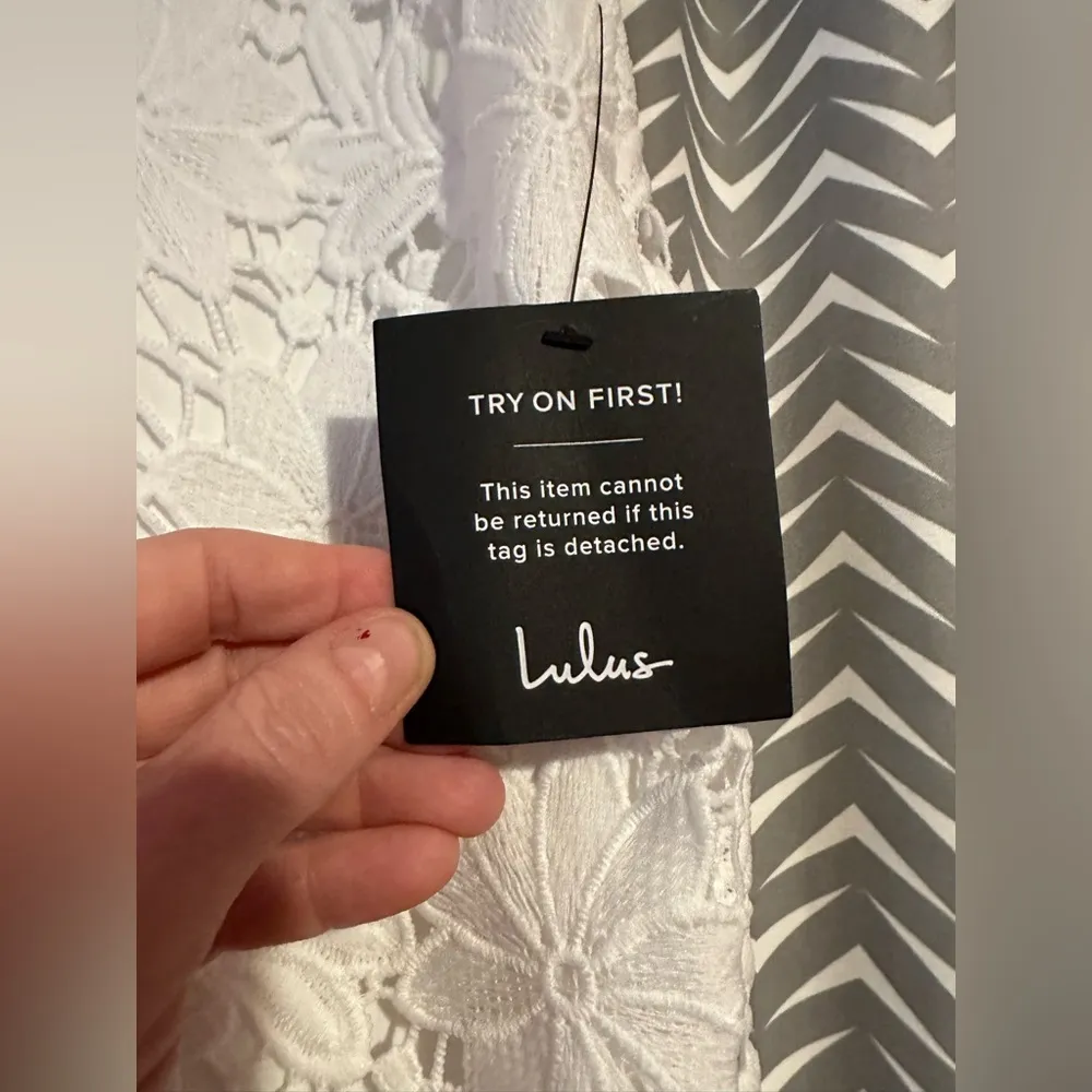 NWT Lulus | Look at Me Wow White Lace Pencil Skirt, Size S - Image 8