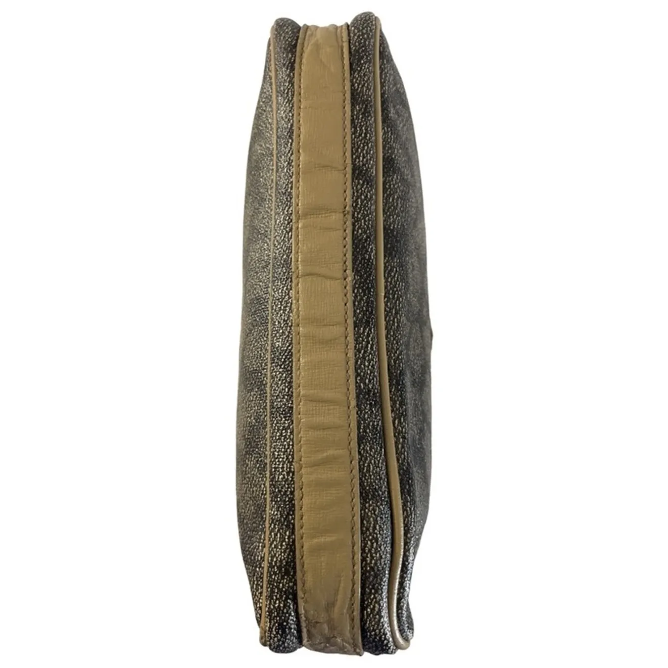 Vintage Yves Saint Laurent YSL Giraffe Print Zip Pouch Clutch Cosmetic Bag Brown - Image 3