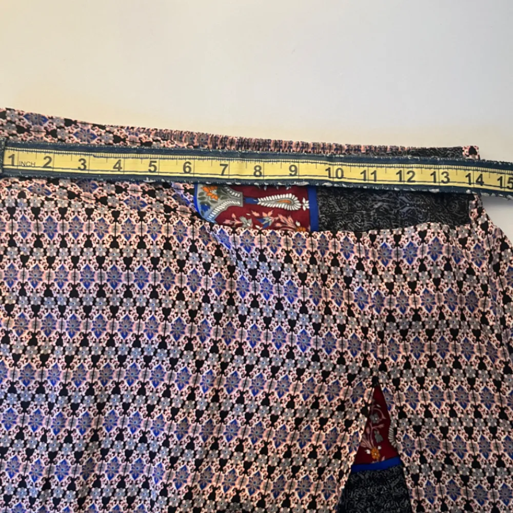 Mad Style Women's Maxi Skirt 100% Rayon Floral Geometric Pattern Blue Size L - Image 8