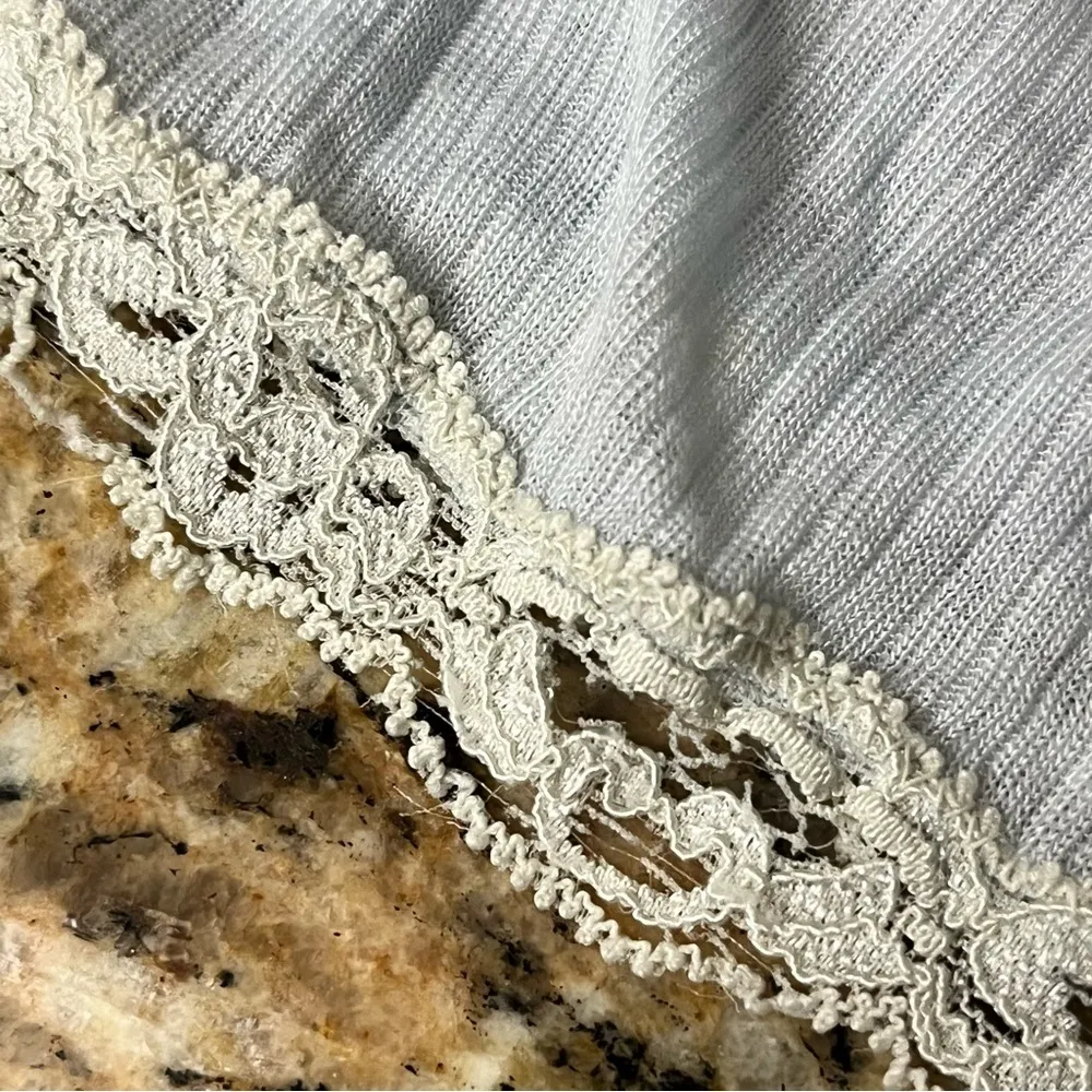 Victorias Secret Women’s Lace Strap Camisole Y2k  Blue Sheer Layering Cami Beach - Image 11