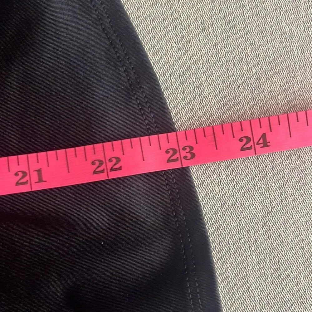 Athleta Black Zenith Tank Top Mesh Racerback Cutout Built-in Bra XS Yoga Workout - Image 9