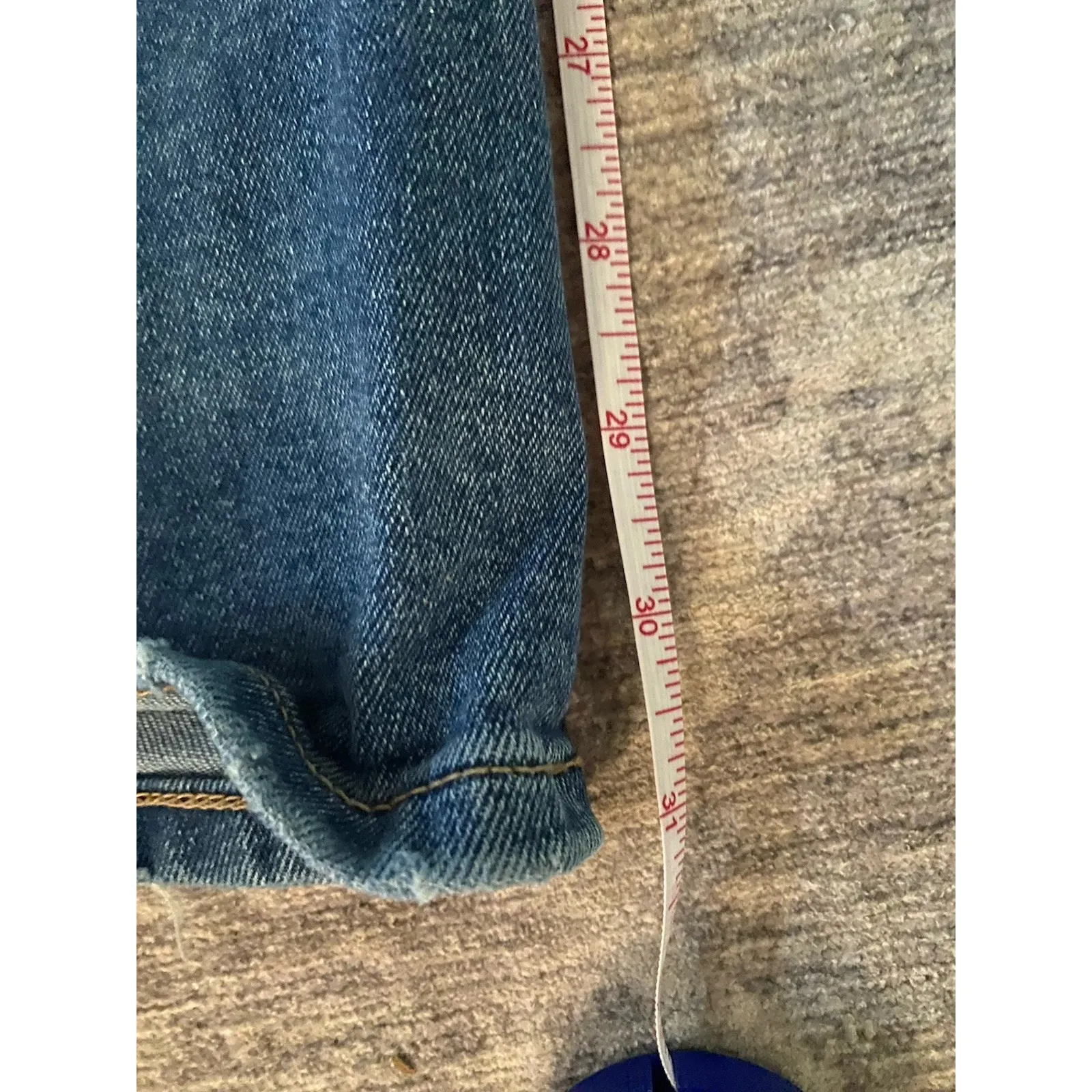 Divided Jeans Women's Sz 8 Medium Blue Wash Low Rise Bootcut VTG Hippy 70s - Image 6