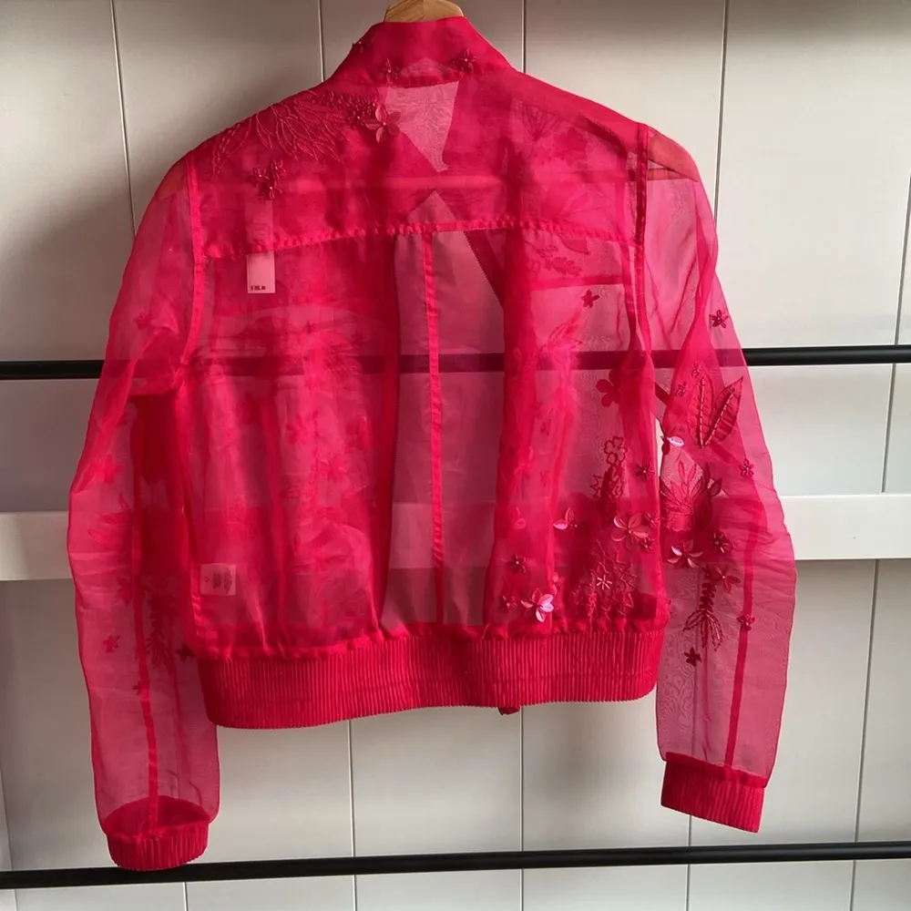 100% silk bomber jacket. Xs - Image 11