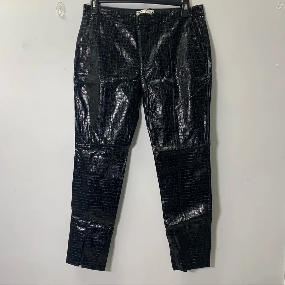 Zara croc faux leather pants. Ref 4369/254 - Image 4