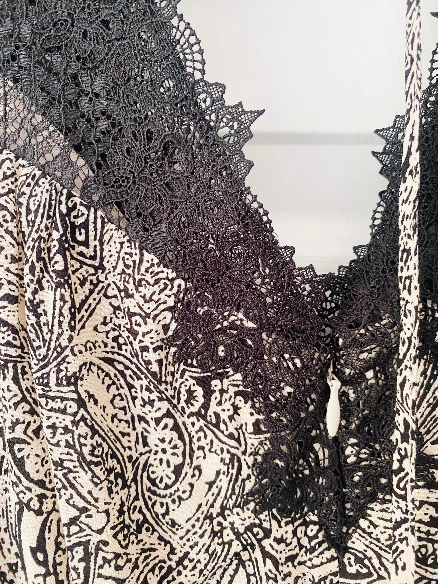 Lace V-neck Mini Dress, Size 4 - Image 10