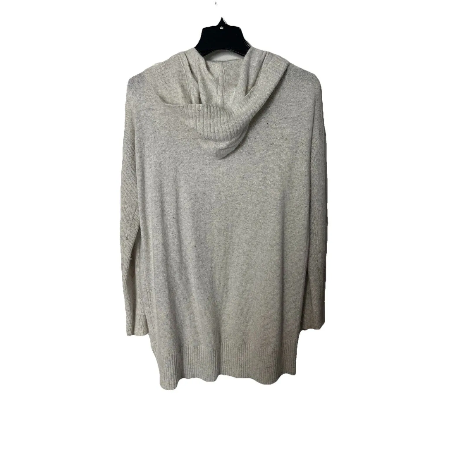 Gap Body Angora Blend  Light Gray Open Front Cardigan Size Medium  Cozy Lounge - Image 3