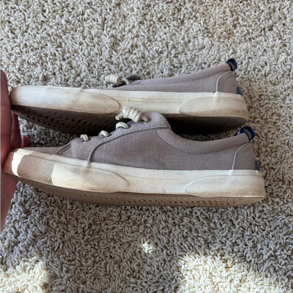 Sperry Topsiders Women’s Size 7.5 Gray Canvas Crest Vibe Sneakers F5 - Image 7