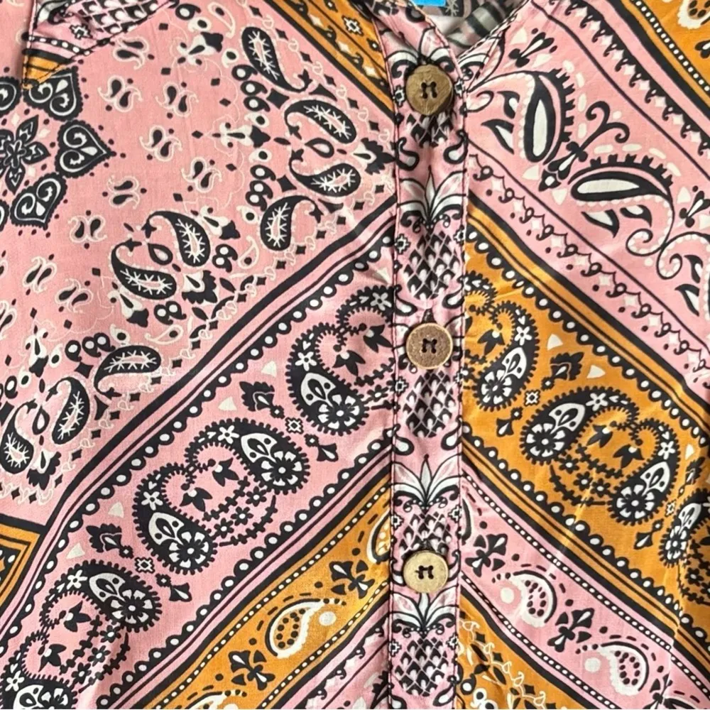 Farm Rio Anthropologie Classic Button Down Shirt - Image 7