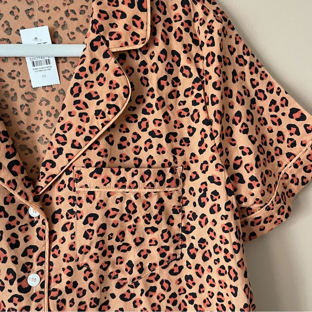 Loft  | Animal Print Lounge Top Sz M - Image 2